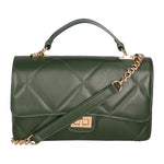 Vita Borsa a spalla da donna Vera pelle 06879-S14 VERDE SCURO Gave Lux