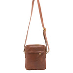 Borsa a tracolla uomo vera pelle Made in Italy 4313-MARRONE Alessia Firenze