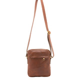 Borsa a tracolla uomo vera pelle Made in Italy 4313-MARRONE Alessia Firenze