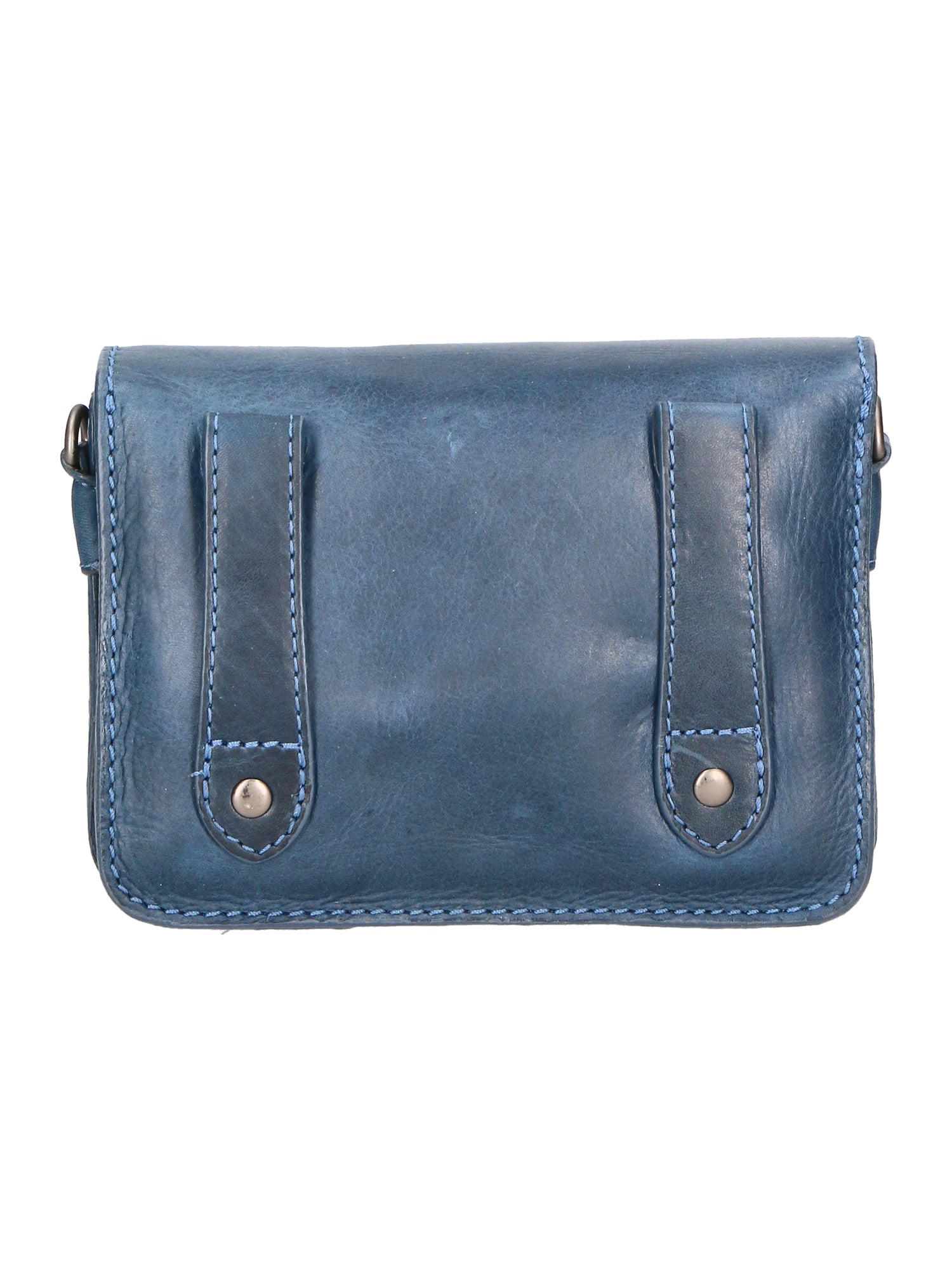 Borsa a tracolla da uomo 100% vera pelle HILB-3279WH-BLU Hill Burry