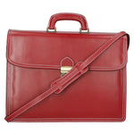 Cesare Borsa da lavoro uomo Vera pelle 7002-ROSSO Gave Lux