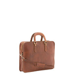 Borsa a mano unisex in vera pelle Made in Italy 4410-MARRONE Alessia Firenze
