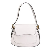 Giulia Borsa a spalla da donna Vera pelle 05958-L101 BIANCO Gave Lux
