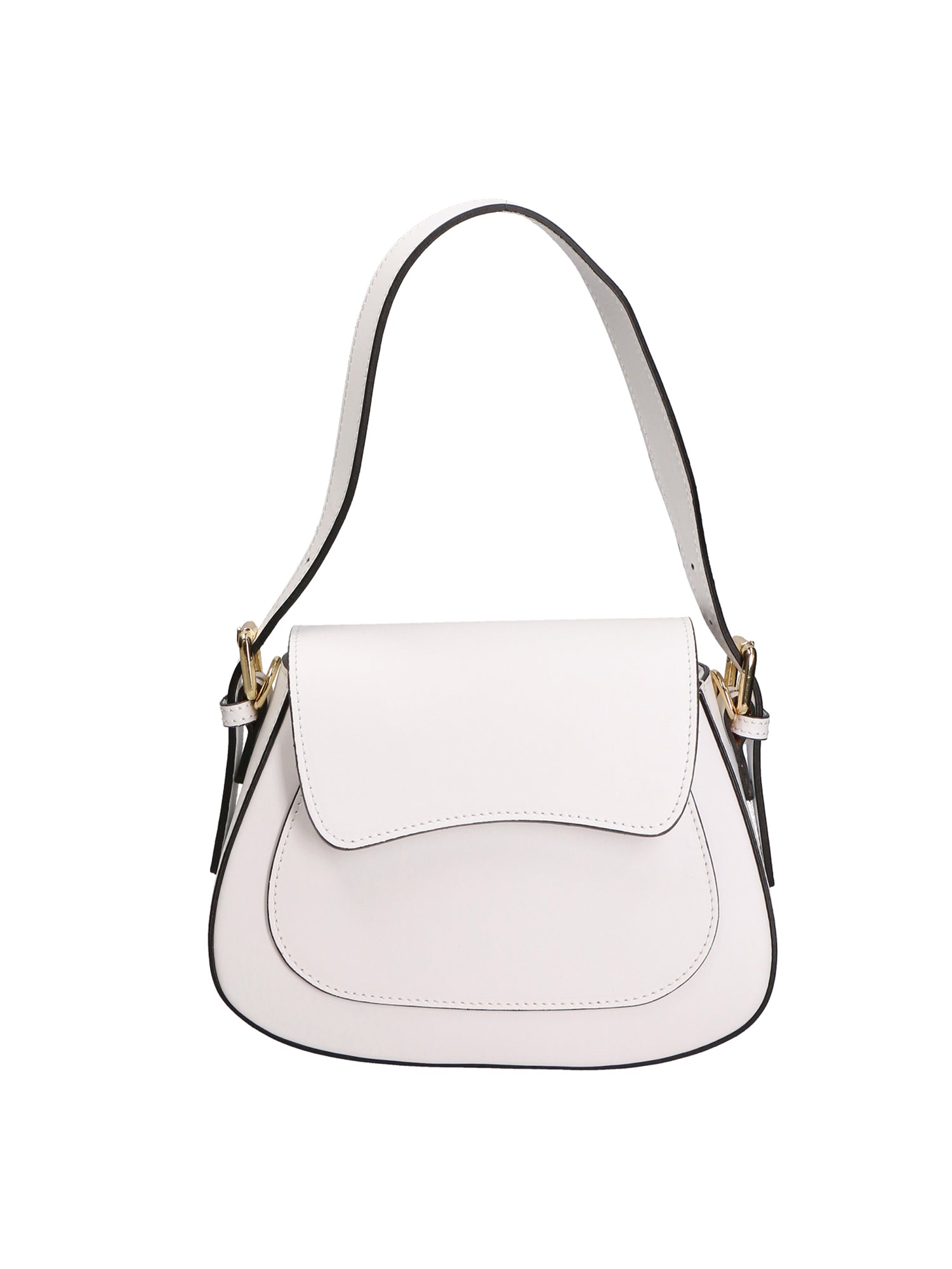 Giulia Borsa a spalla da donna Vera pelle 05958-L101 BIANCO Gave Lux