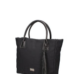 Borsa a mano da donna 100% vera pelle JR-W-1120-TP-BLACK + SILVER John Richmond