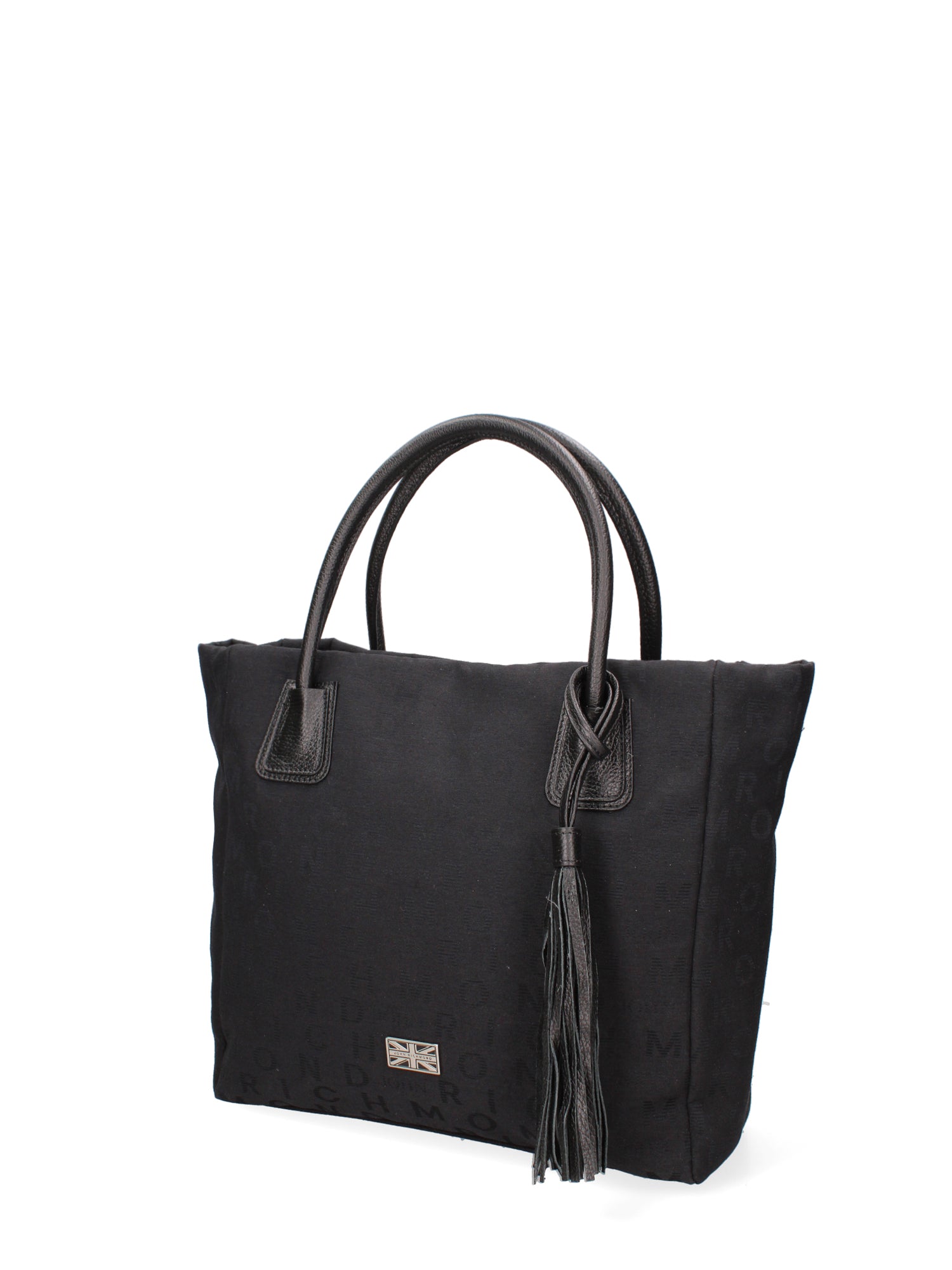 Borsa a mano da donna 100% vera pelle JR-W-1120-TP-BLACK + SILVER John Richmond
