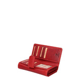 Portafoglio uomo in vera pelle RFID HILB-5190-ROSSO Hill Burry