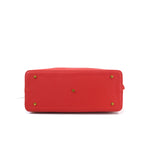 Borsa a mano da donna 100% pelle vegana PU GGB016RED Gabriella G Firenze