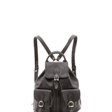 Zaino in vera pelle unisex Made in Italy 4030-NERO Alessia Firenze