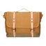 Minerva Borsa a mano unisex Canvas e pelle ZG3011-CUOIO COGNAC Gave Lux