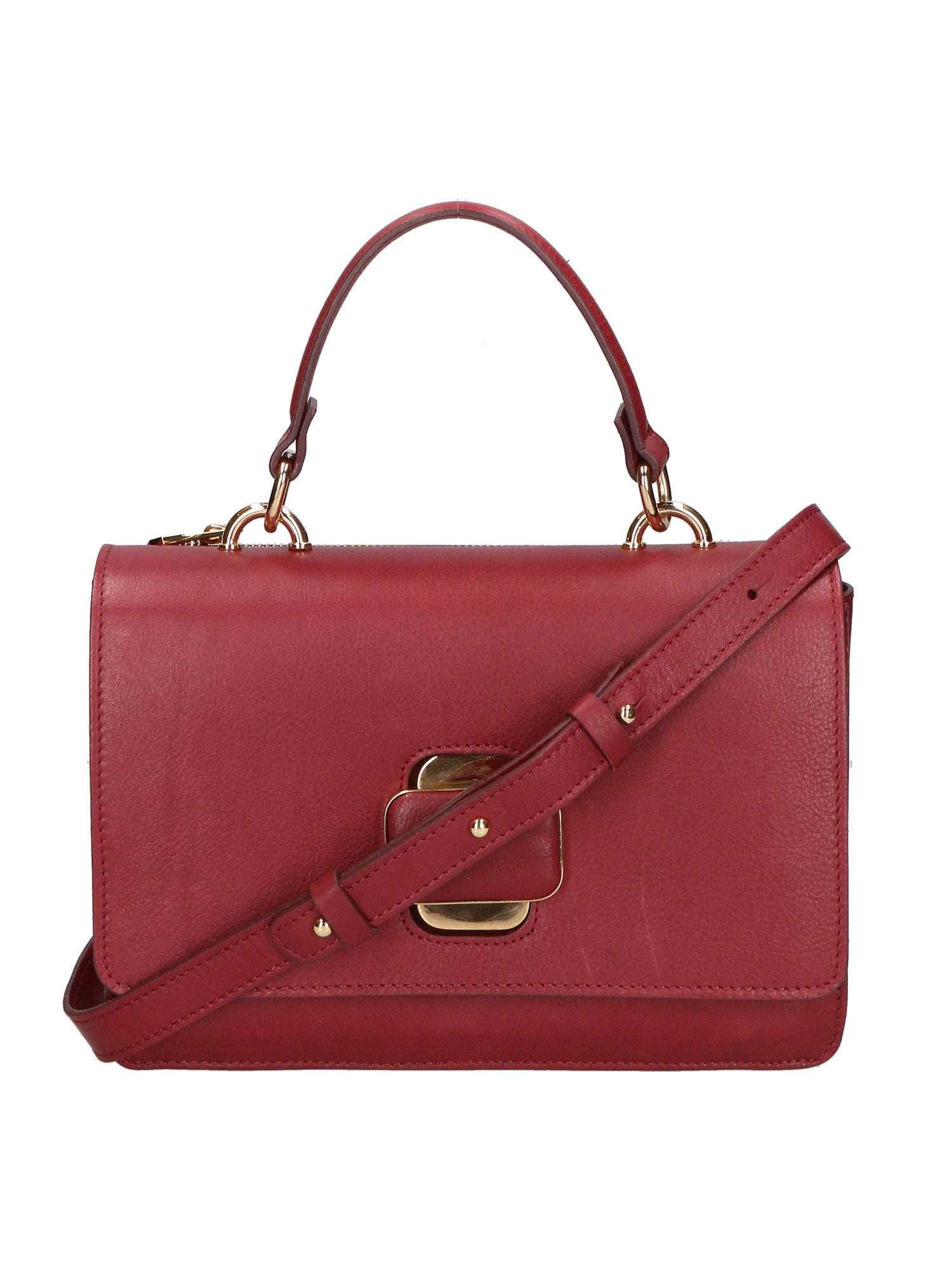 Borsa a mano da donna 100% pelle Nappa MYB-8034-FW-S34 BORGOGNA My Best Bag