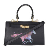 Noel Borsa a mano da donna Vera pelle 04265-D26 BLU SCURO DARK BLUE Gave Lux