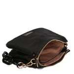 Borsa a spalla da donna Vera pelle di cavallino MYB-8021-FW-NERO My Best Bag
