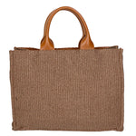 Allison Borsa a spalla da donna Paglia e pelle 05117-25 S17 CUOIO SCURO Gave Lux