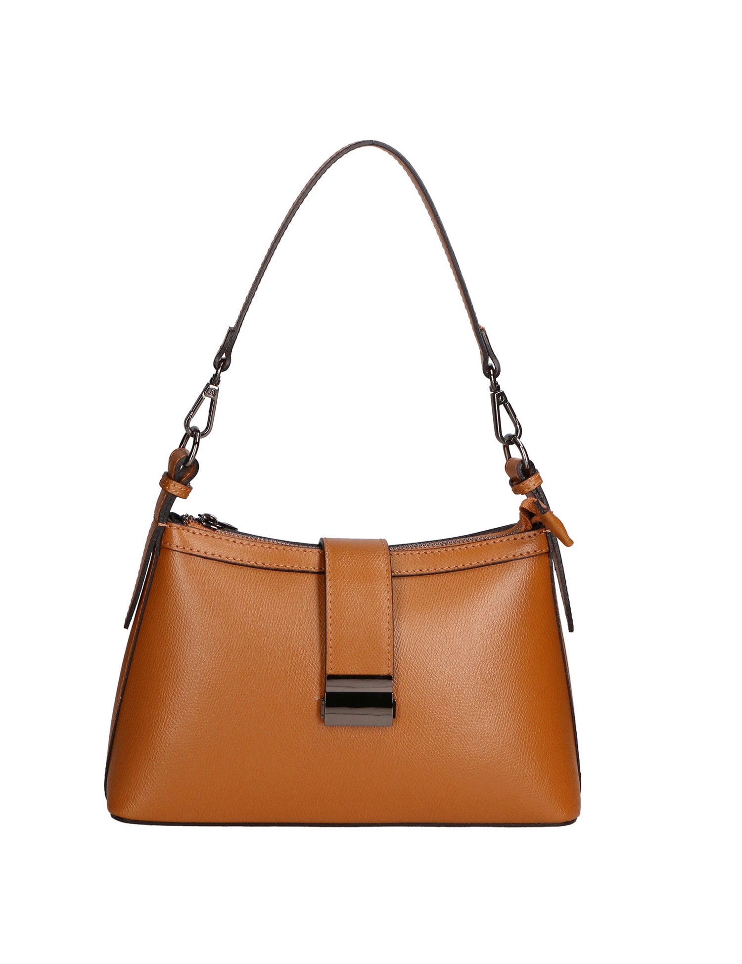 Aurelia Borsa a spalla da donna Vera pelle 05694-PL17 CUOIO SCURO Gave Lux