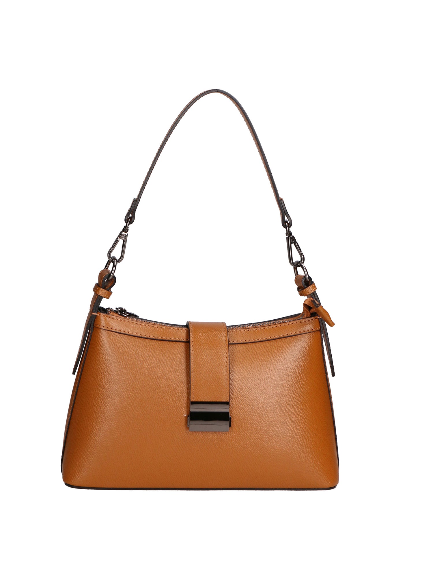 Aurelia Borsa a spalla da donna Vera pelle 05694-PL17 CUOIO SCURO Gave Lux
