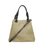 Araminta Borsa Shopper da donna Vera Pelle 80047-025 VERDE MILITARE Gave Lux