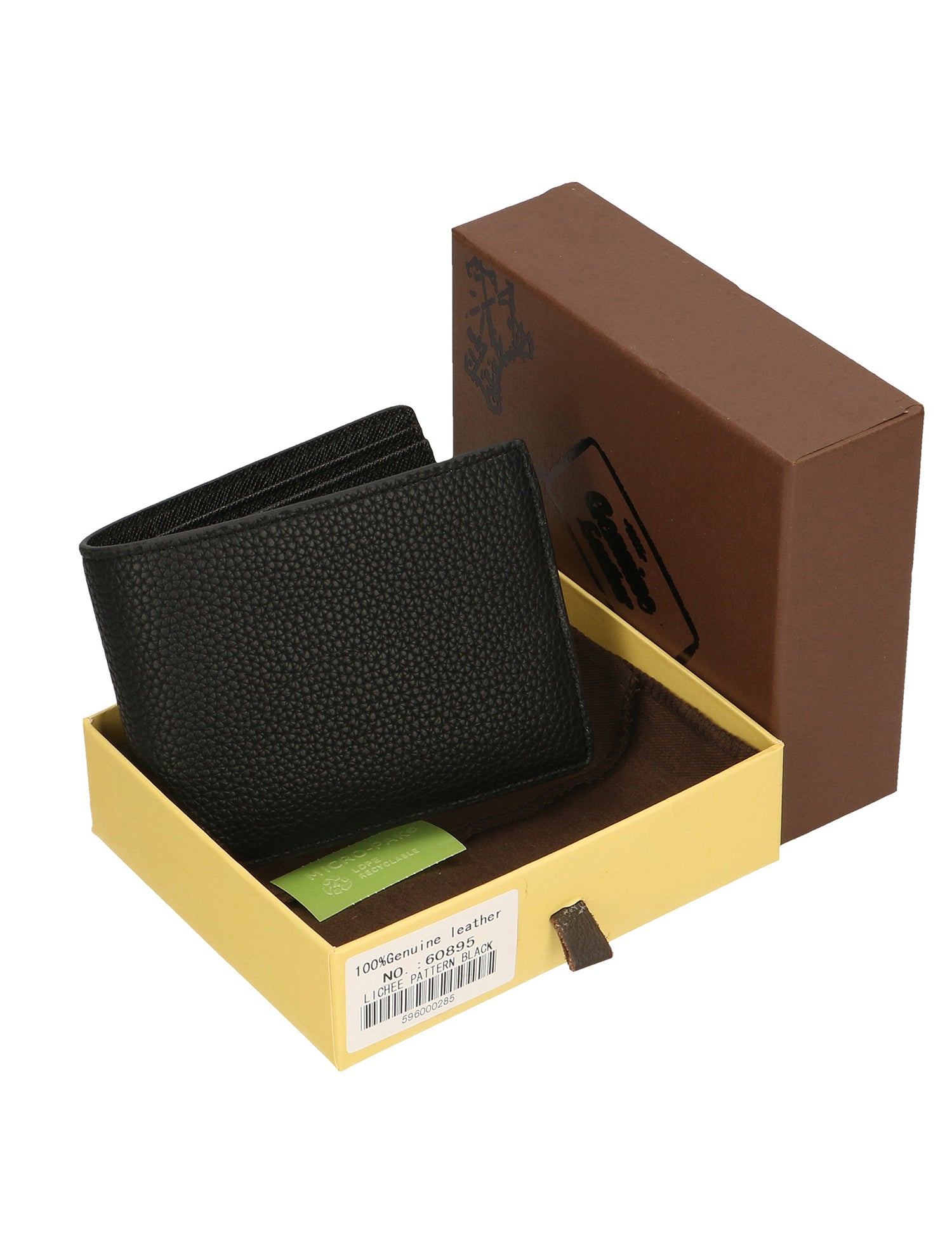 Margaret 60895 D-NERO BLACK Portafoglio unisex in vera pelle Gave Lux