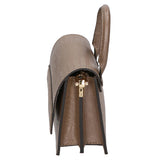 Ariel Borsa a mano da donna Vera pelle 05458-LU40 TAUPE SCURO DARK TAUPE Gave Lux