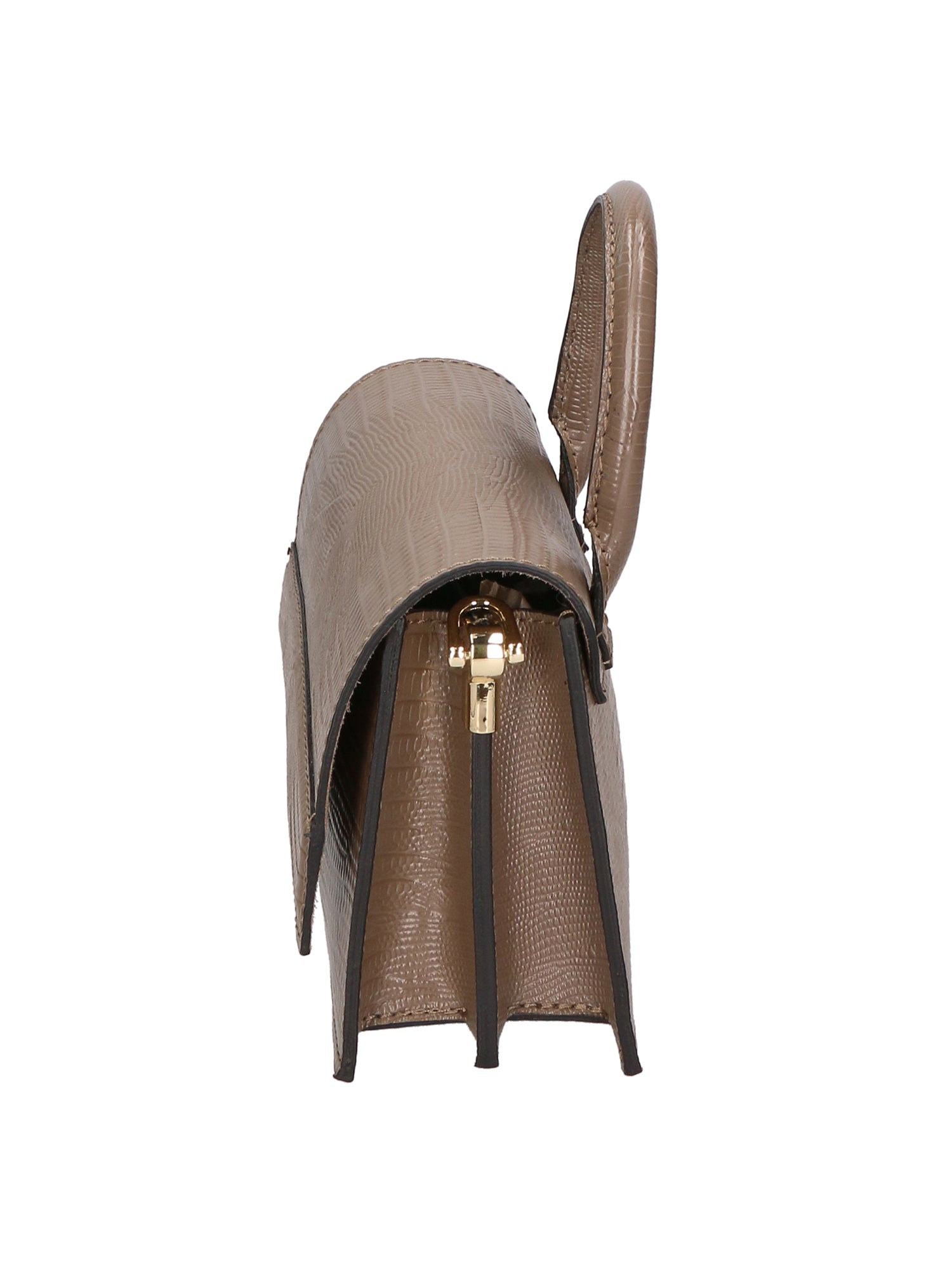 Ariel Borsa a mano da donna Vera pelle 05458-LU40 TAUPE SCURO DARK TAUPE Gave Lux