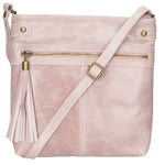 Carmen Borsa a tracolla da donna Vera pelle 10034-ROSA Gave Lux