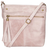 Carmen Borsa a tracolla da donna Vera pelle 10034-ROSA Gave Lux