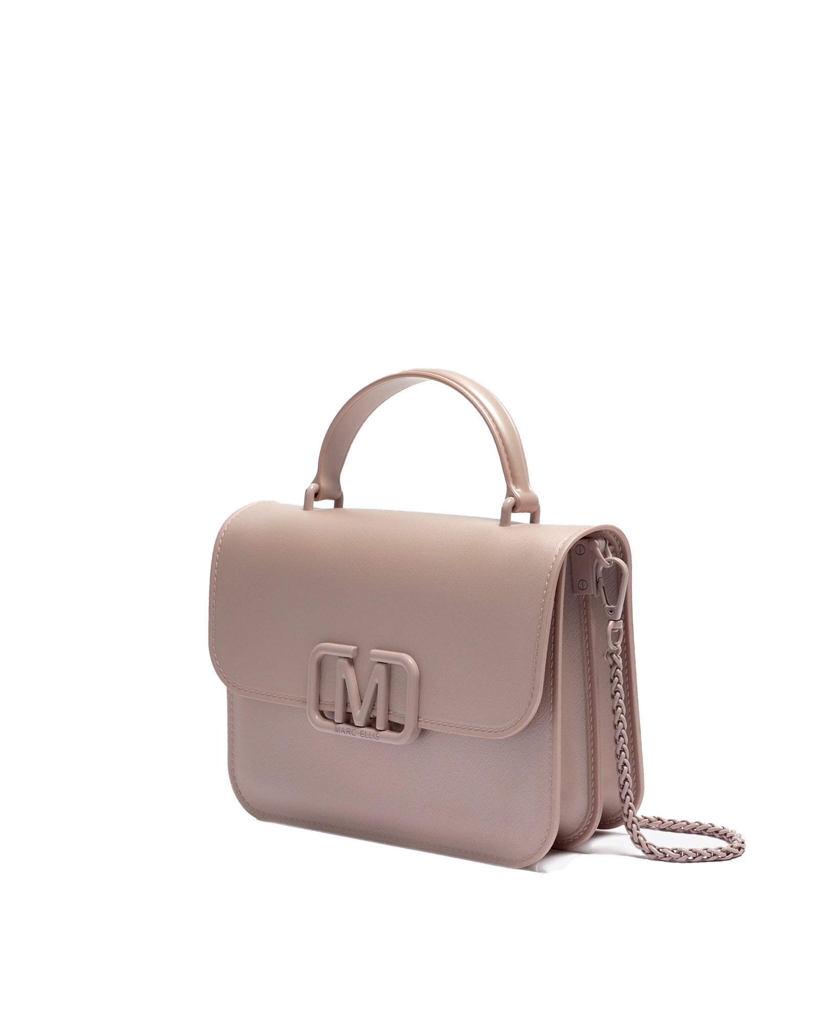 Borsa a mano da donna 100% Pvc FLAT EAR-NUDE Marc Ellis