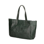 Lorella Borsa a spalla da donna Vera pelle croco 06499-017 VERDE BOTTIGLIA Gave Lux