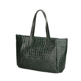 Lorella Borsa a spalla da donna Vera pelle croco 06499-017 VERDE BOTTIGLIA Gave Lux