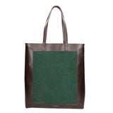 Borsa a mano da donna Pelle e Camoscio MYB-6023-FW-06058 VERDE My Best Bag