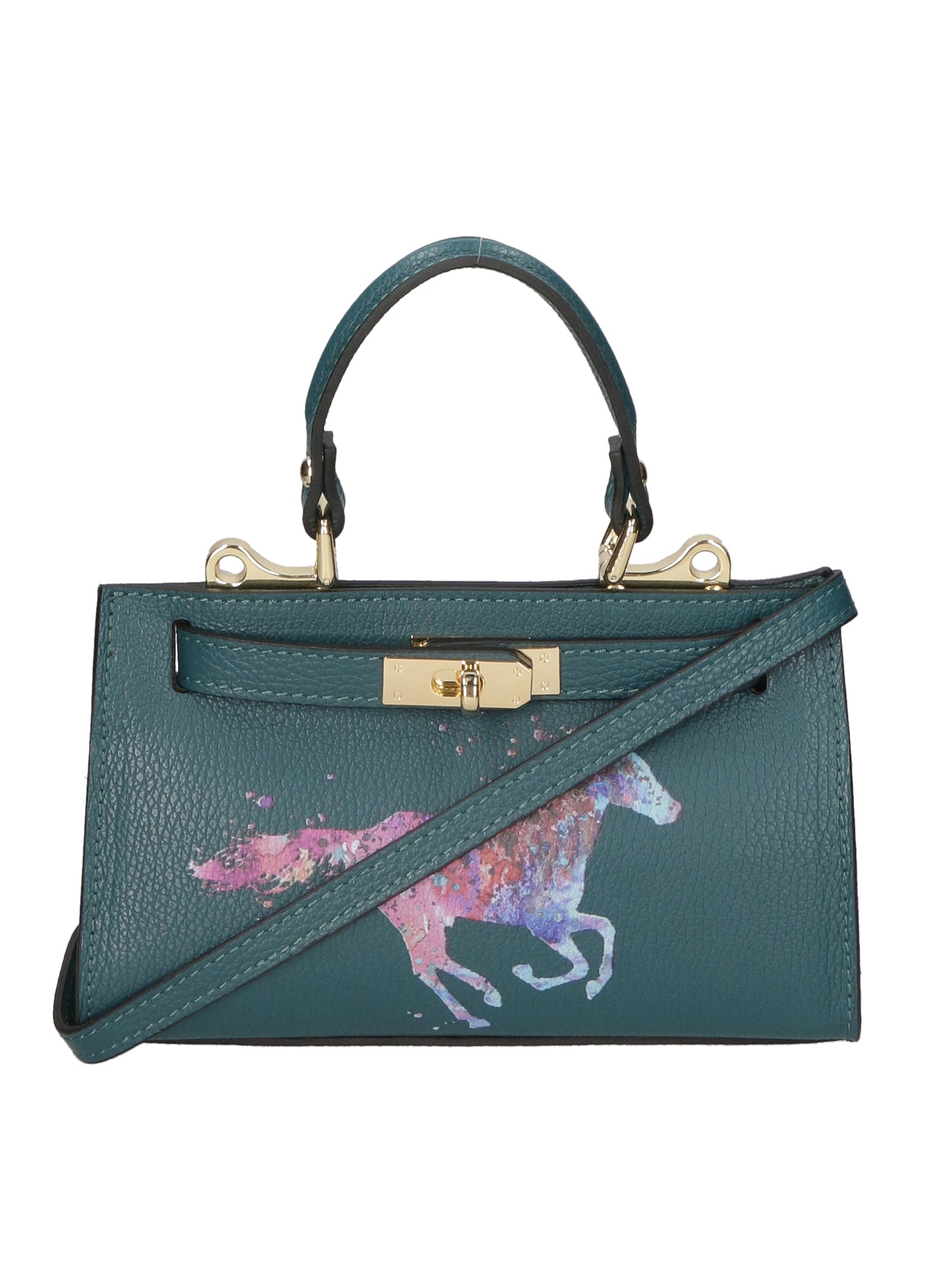 Noel Borsa a mano da donna Vera pelle 04265-D33 PETROLIO Gave Lux