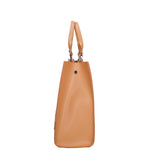 Borsa a mano da donna 100% vera pelle 07262-P 607 CUOIO Roberta Rossi