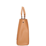 Borsa a mano da donna 100% vera pelle 07262-P 607 CUOIO Roberta Rossi