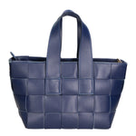 Borsa a mano da donna 100% vera pelle MYB-6025-FW-8864 BLU My Best Bag