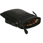 Borsa a tracolla da uomo Vera pelle RFID HILB-3098-NERO Hill Burry