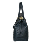 Deborah Borsa a mano da donna Pelle Croco Stampata 7727-C26 BLU SCURO Gave Lux