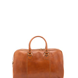 Borsa da viaggio unisex in vera pelle 100% cotone 4040-MIELE Alessia Firenze