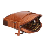 Borsa a tracolla unisex vera pelle Made in Italy SN5862847-TAN Santini Firenze