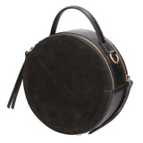 Borsa a mano da donna Pelle scamosciata e ruga MYB-6021-FW-NERO My Best Bag