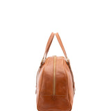 Borsa da viaggio unisex in vera pelle 100% cotone 4589-MIELE Alessia Firenze