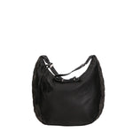 Silvana Elite Borsa a spalla donna Misto nylon e pelle LK0265-NERO Gave Lux