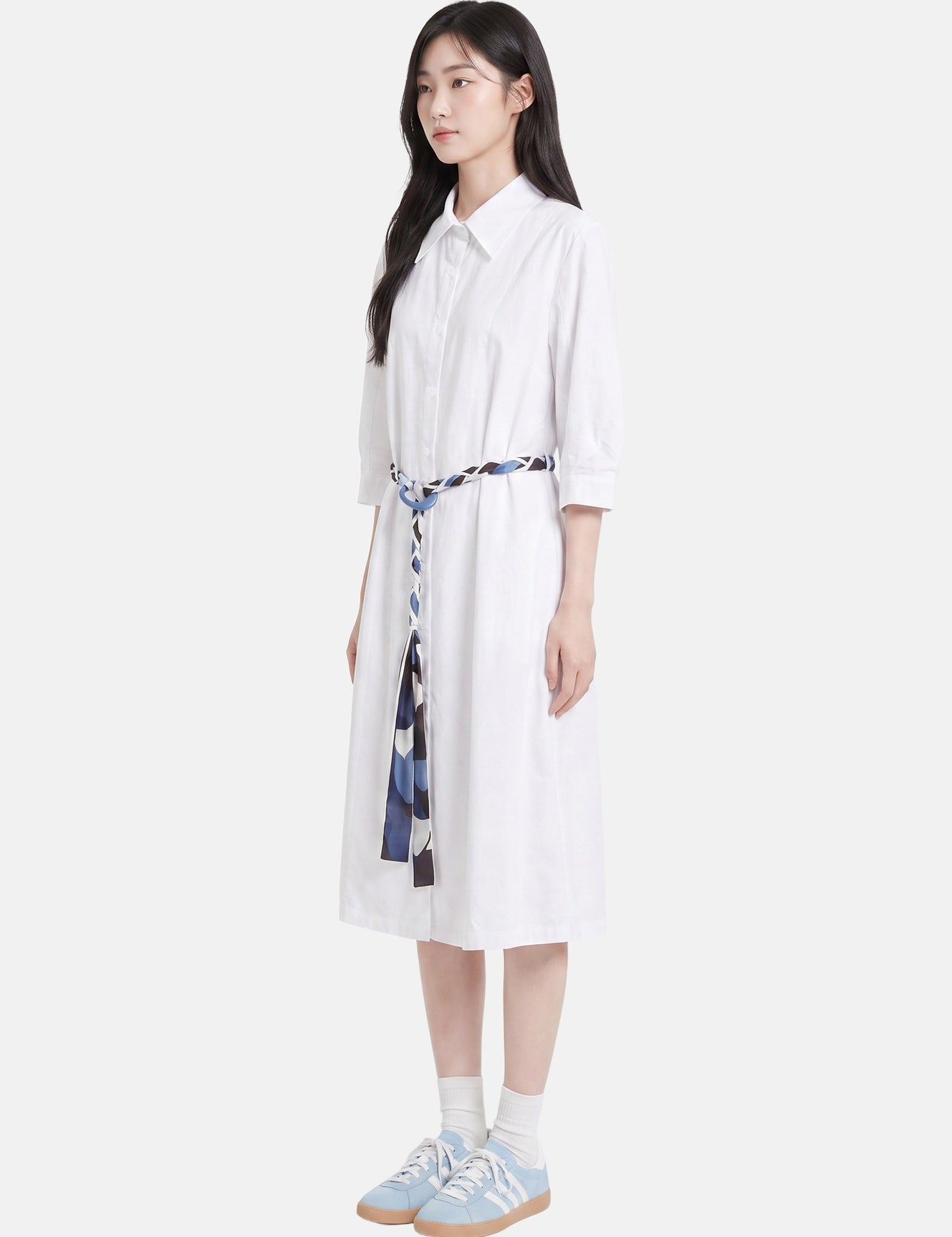 Vestito in Cotone Bianco