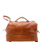 Borsa da viaggio unisex in vera pelle Made in Italy 4084-MIELE Alessia Firenze