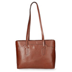 Flora Borsa a spalla da donna Vera pelle 9118-MARRONE Gave Lux