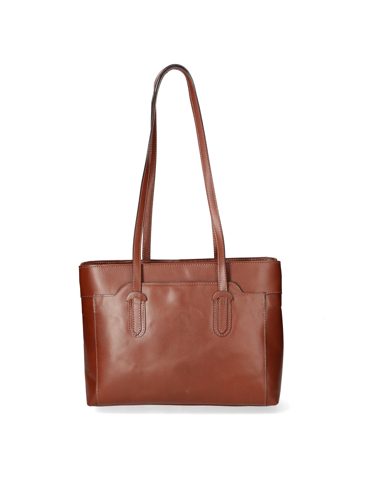 Flora Borsa a spalla da donna Vera pelle 9118-MARRONE Gave Lux