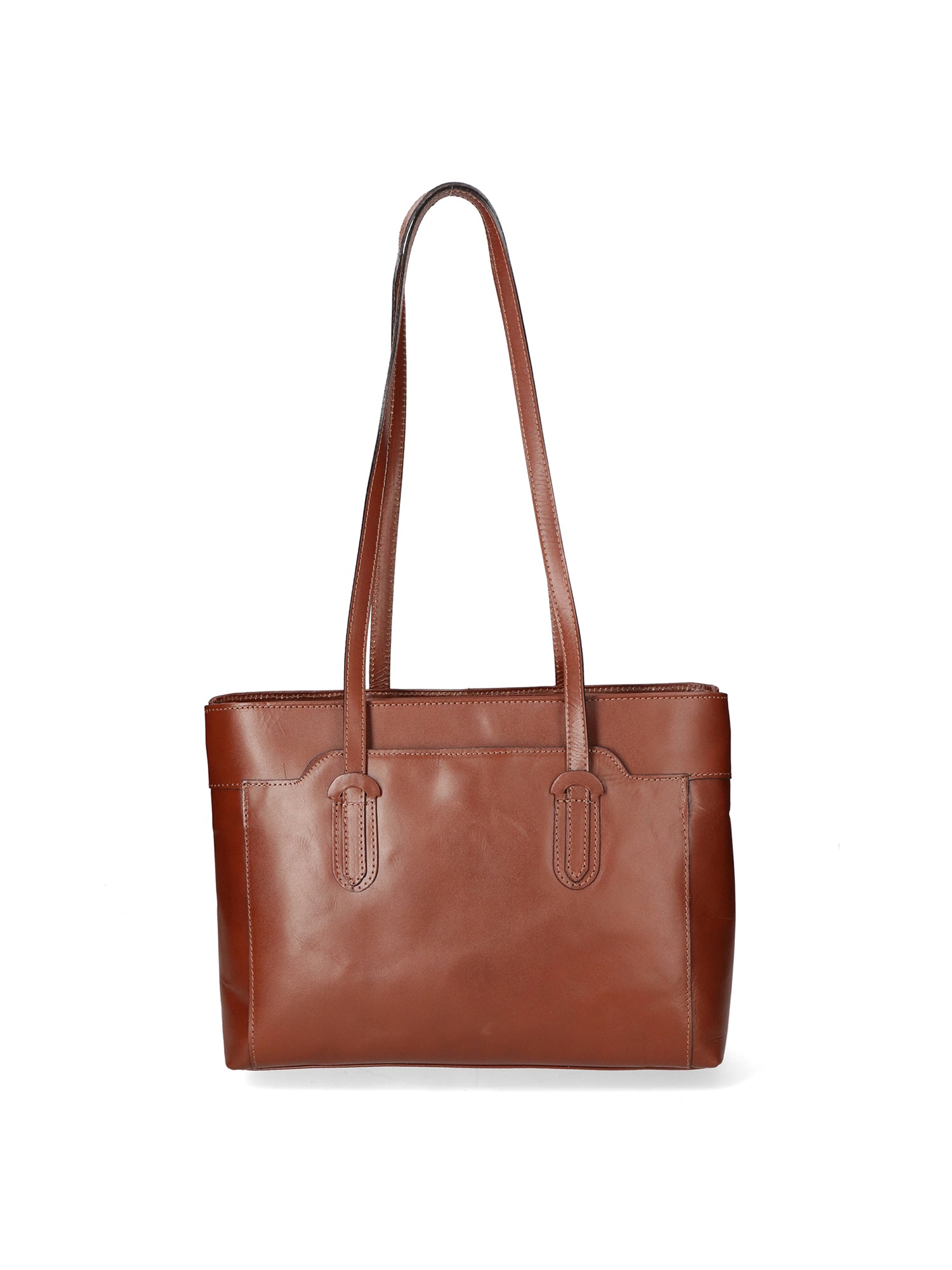 Flora Borsa a spalla da donna Vera pelle 9118-MARRONE Gave Lux