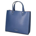 Borsa a mano da donna 100% pelle artigianale MYB-6016-FW-P 634 BLUJEANS My Best Bag
