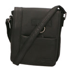 Borsa a tracolla uomo in vera pelle Casual HILB-3057-NERO Hill Burry
