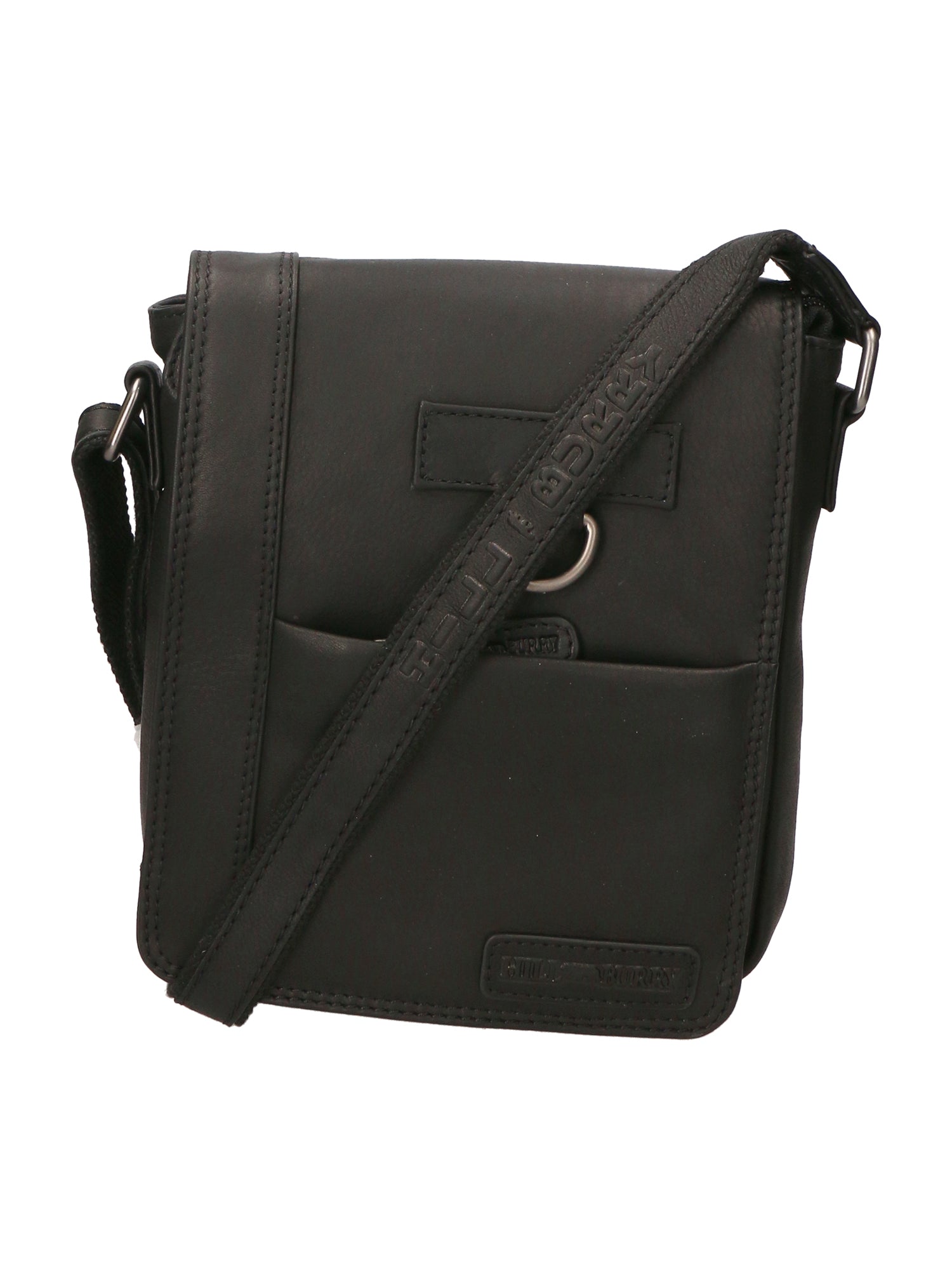 Borsa a tracolla uomo in vera pelle Casual HILB-3057-NERO Hill Burry