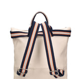 Convertible Handbag Into Backpack For Women In Genuine Leather Made in Italy 43x38x12 cm